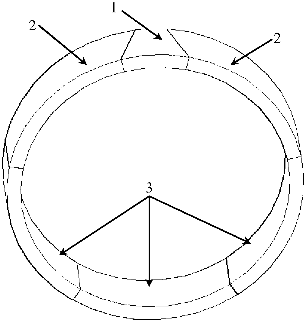 Segment capable of being dismantled in subway tunnel and construction method thereof