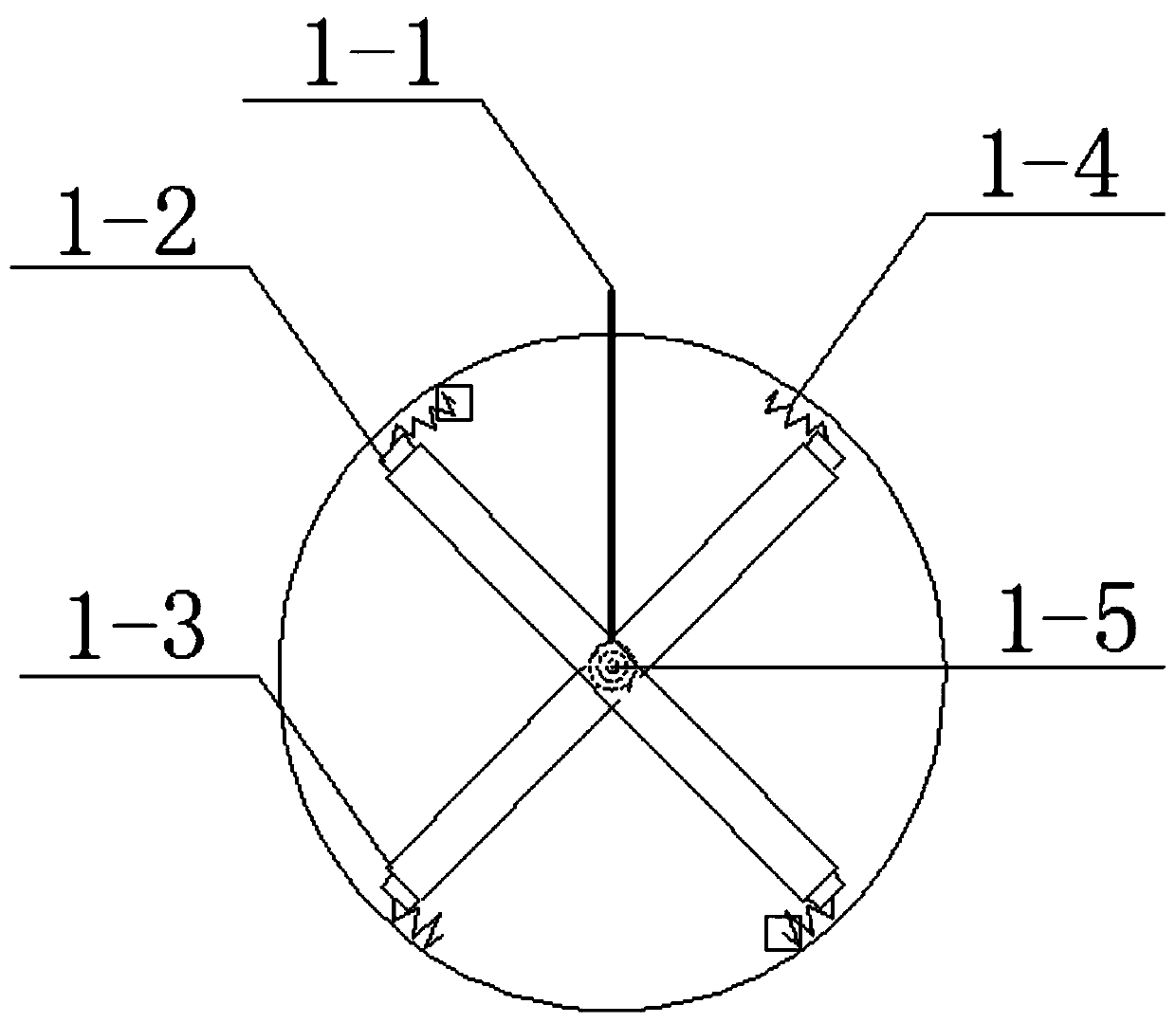 Multi-dimensional electromagnetic intelligent vibration reduction device