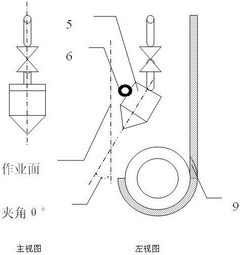 High-pressure jet water face operating device