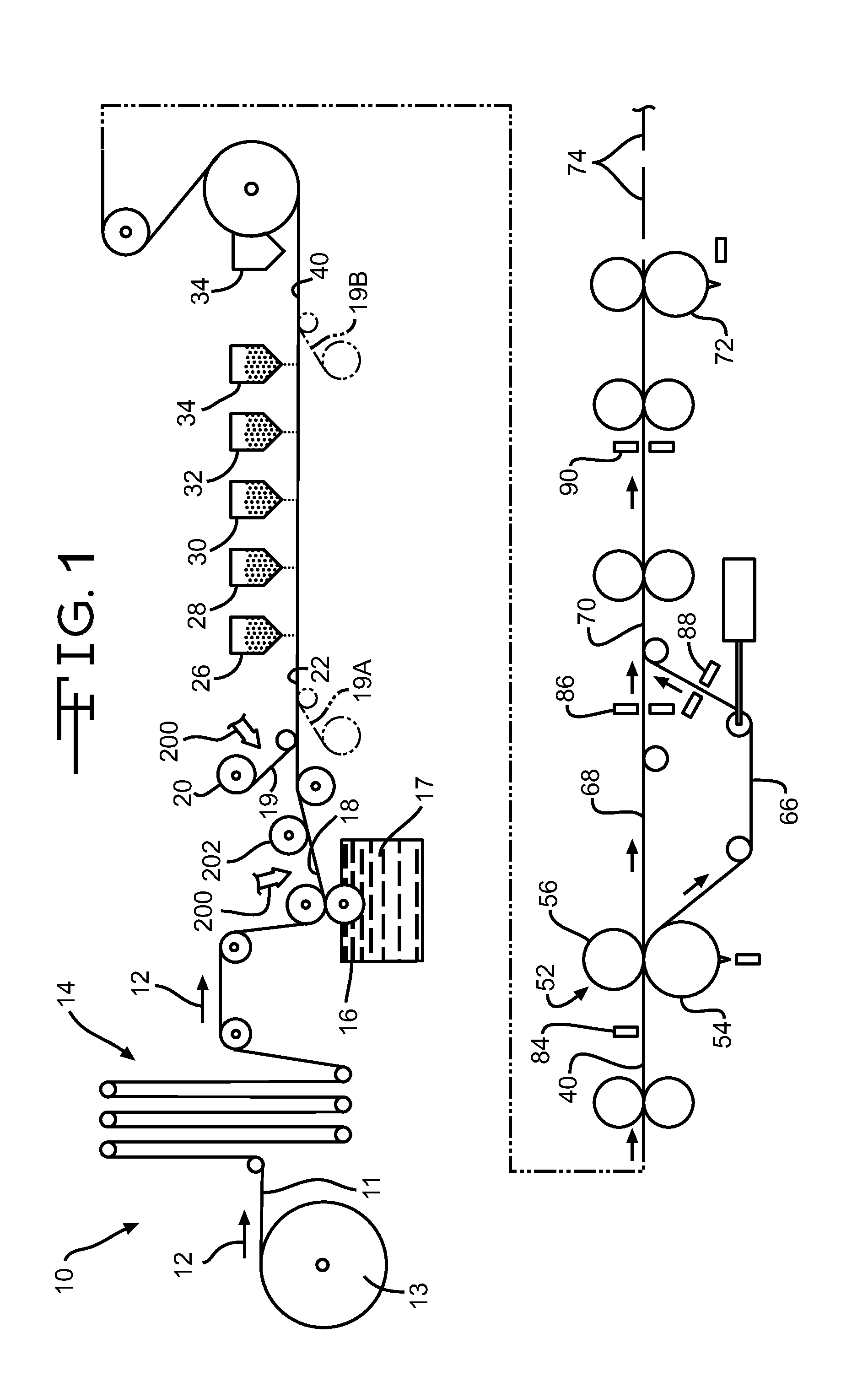 Method of manufacturing a shingle with reinforced nail zone