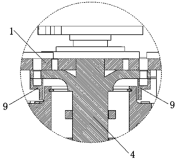 Static-pressure labyrinth gear box of planet ball mill