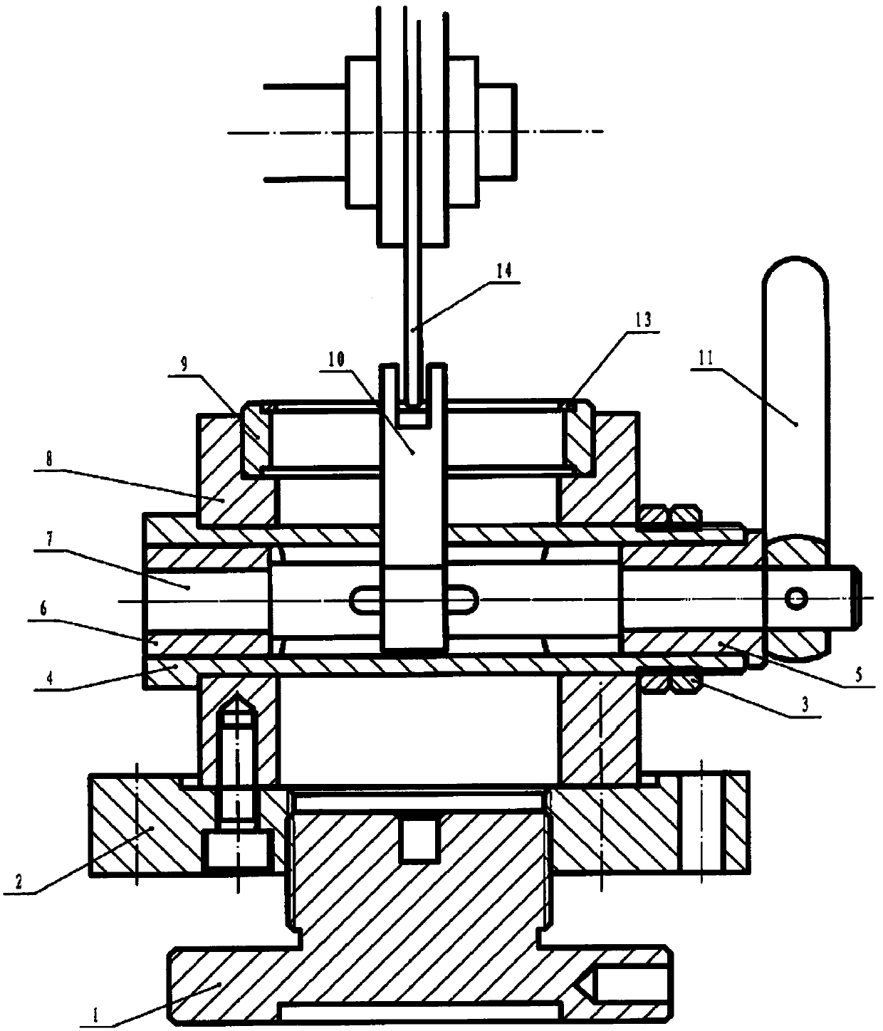 Quick clamping and grinding device for piston ring side positioning