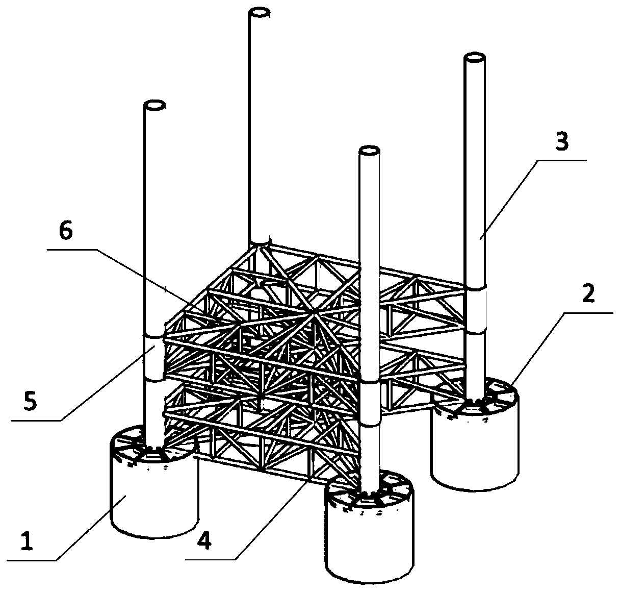 Construction method based on box-drum-type pile stabilizing platform