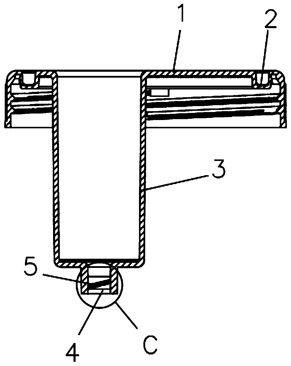 Catheter lid with improved connection structure