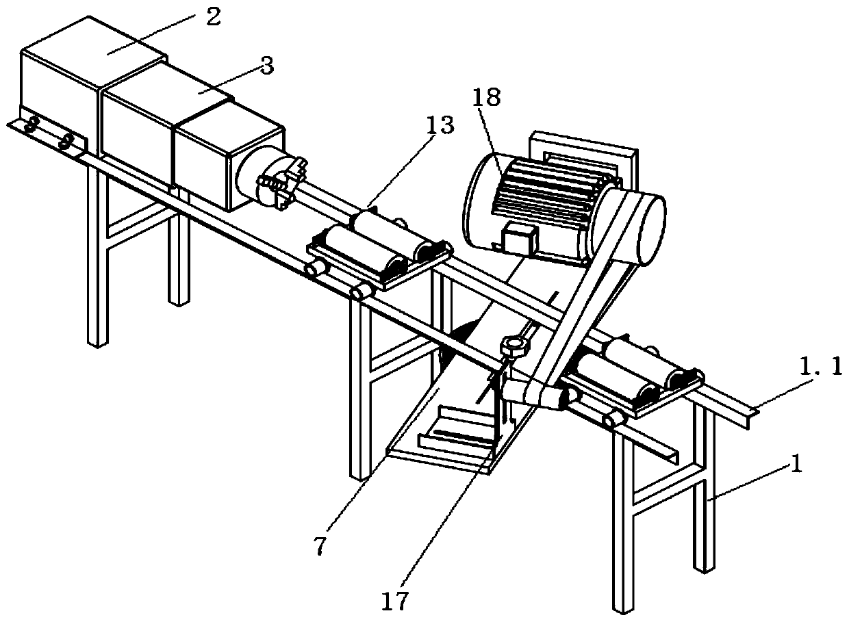 Multi-angle automatic grinding equipment for extruding shaft