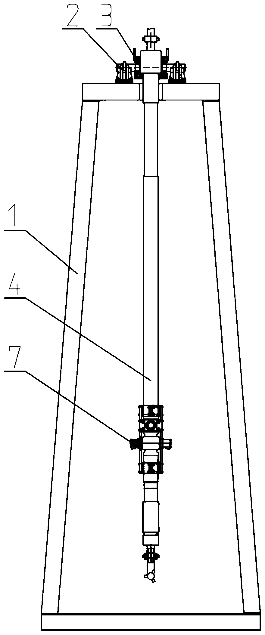 Screw drilling tool, vertical drilling tool testing method and well inclination simulation testing equipment