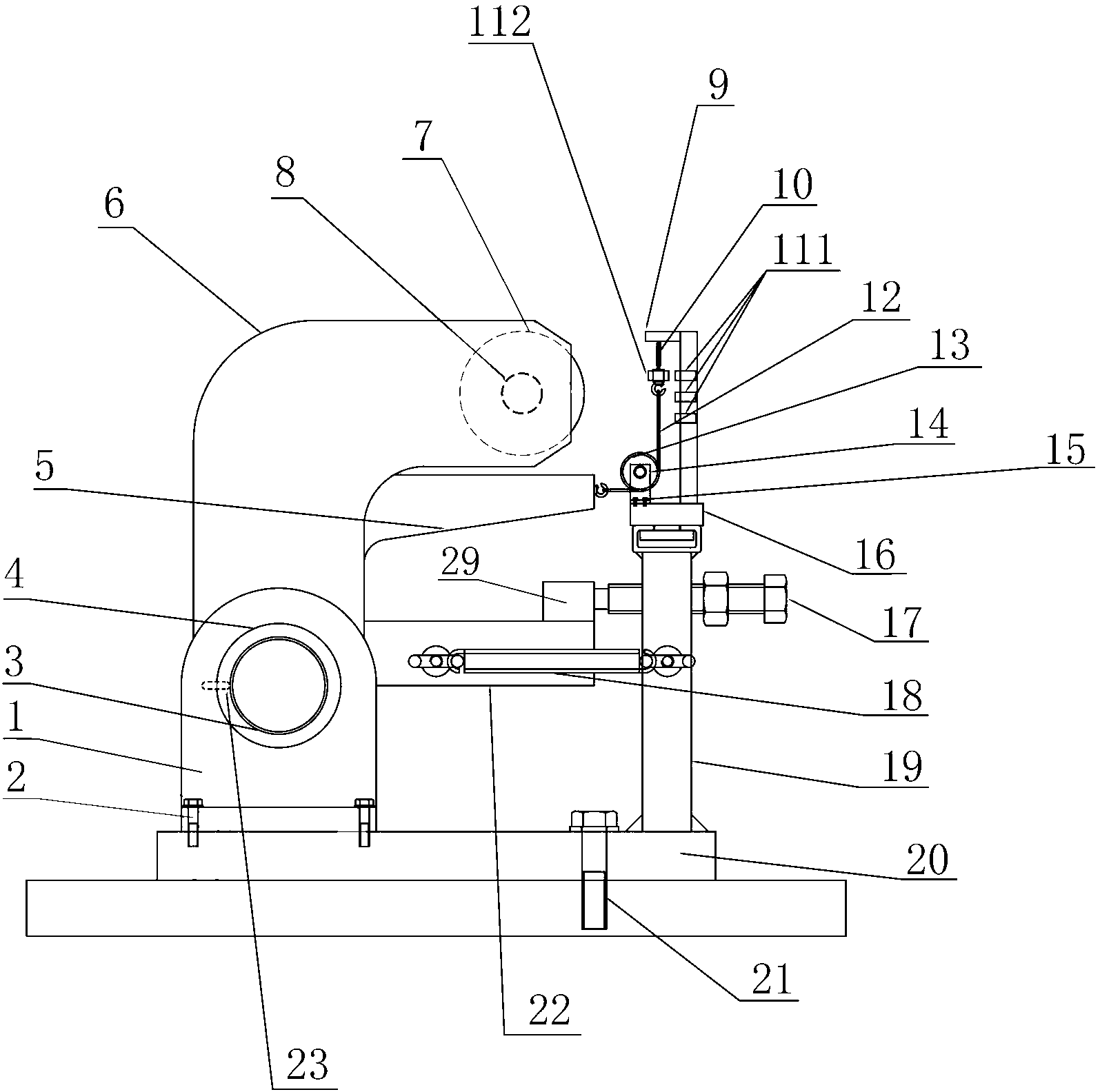 Safe monitoring device of winding engine