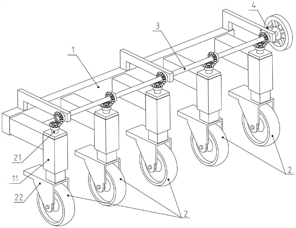 Garlic harvesting equipment with floating rollers having height centralized adjusting function