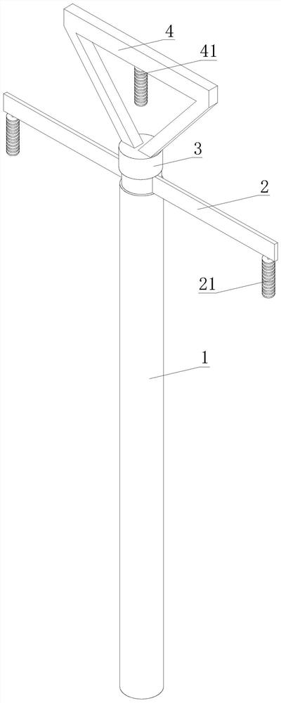 Main-tower-torsion-preventing power transmission tower with metal damper capable of dissipating energy and hydraulically resetting