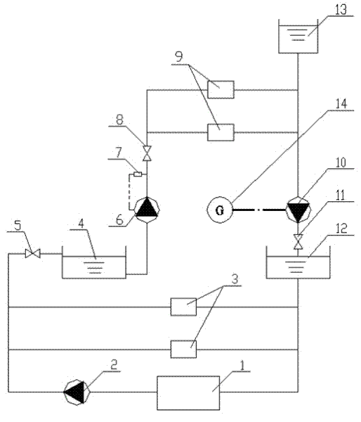 Chilled water system for central air-conditioning system of high-rise building and control method thereof