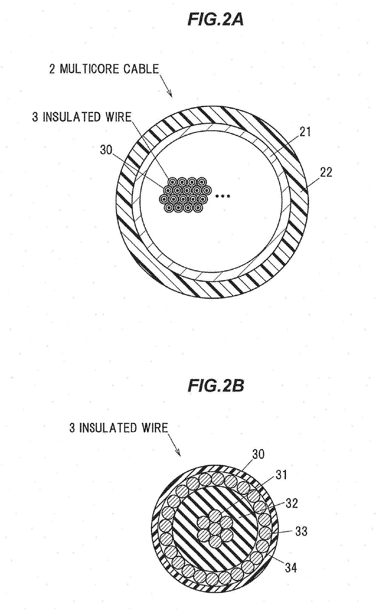 Method for testing multicore cable, method for manufacturing multicore cable assembly, and multicore cable test device