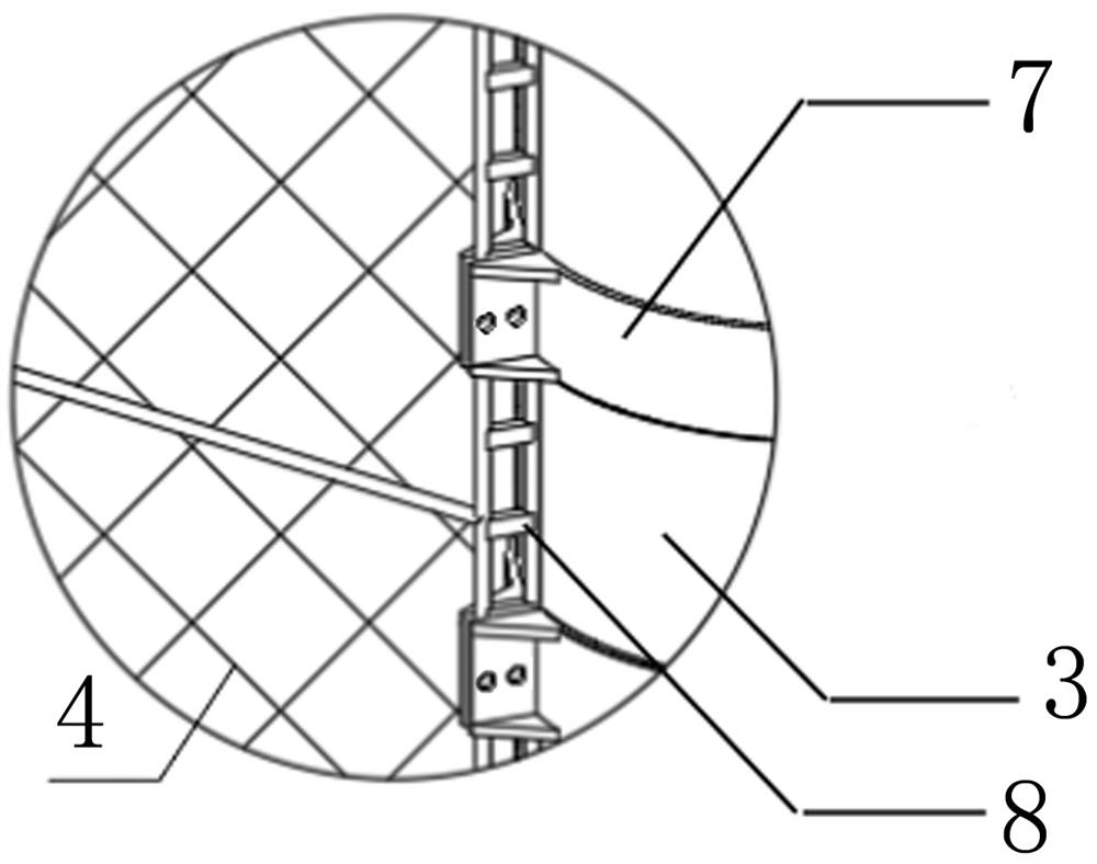 Construction method of aquaculture net cage based on built offshore wind power multi-pile bearing platform foundation