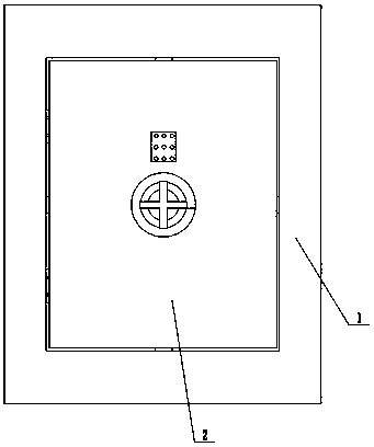 Electric civil air defense door capable of being locked by password