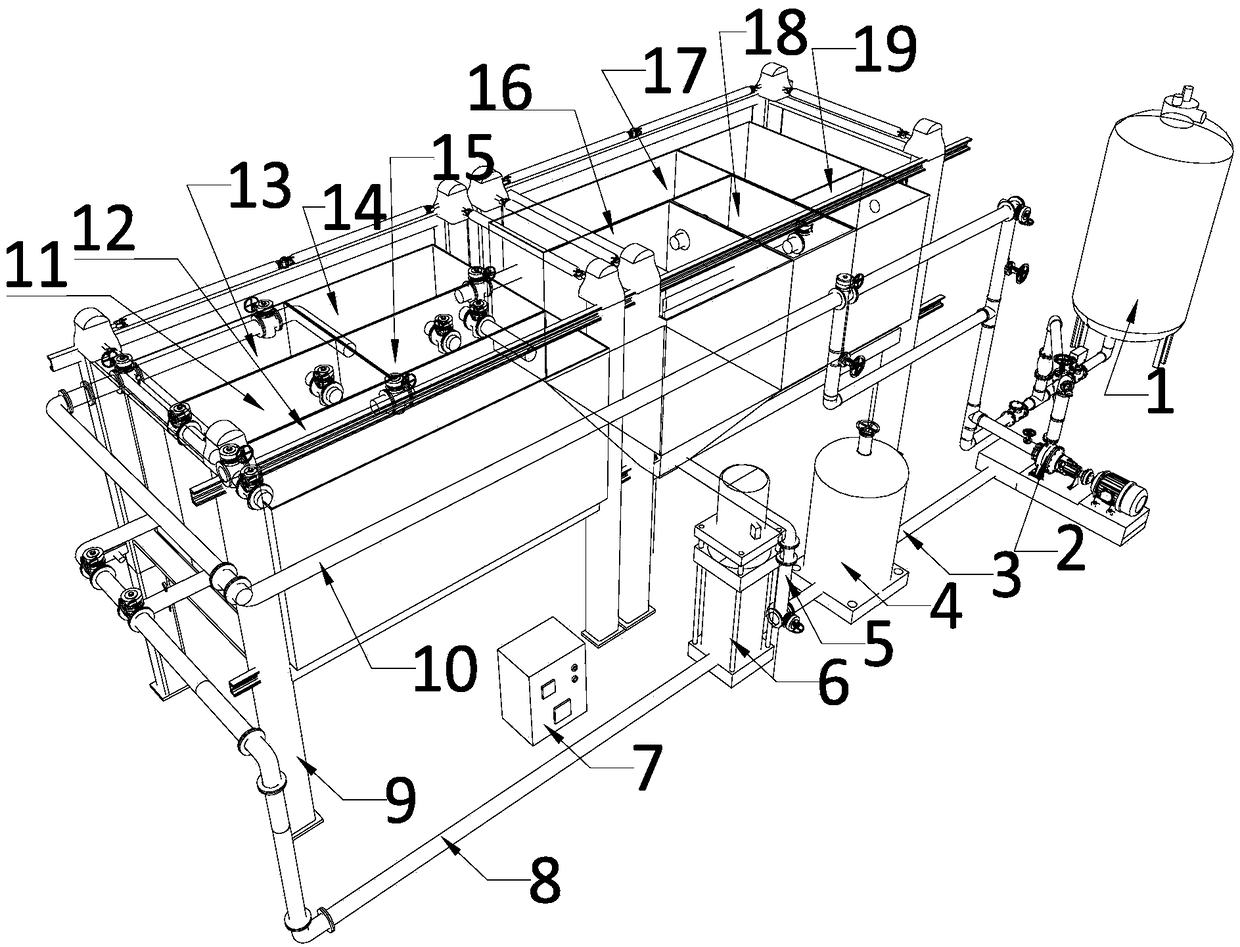 Device for low-cost integrated treatment of high-concentration organic wastewater