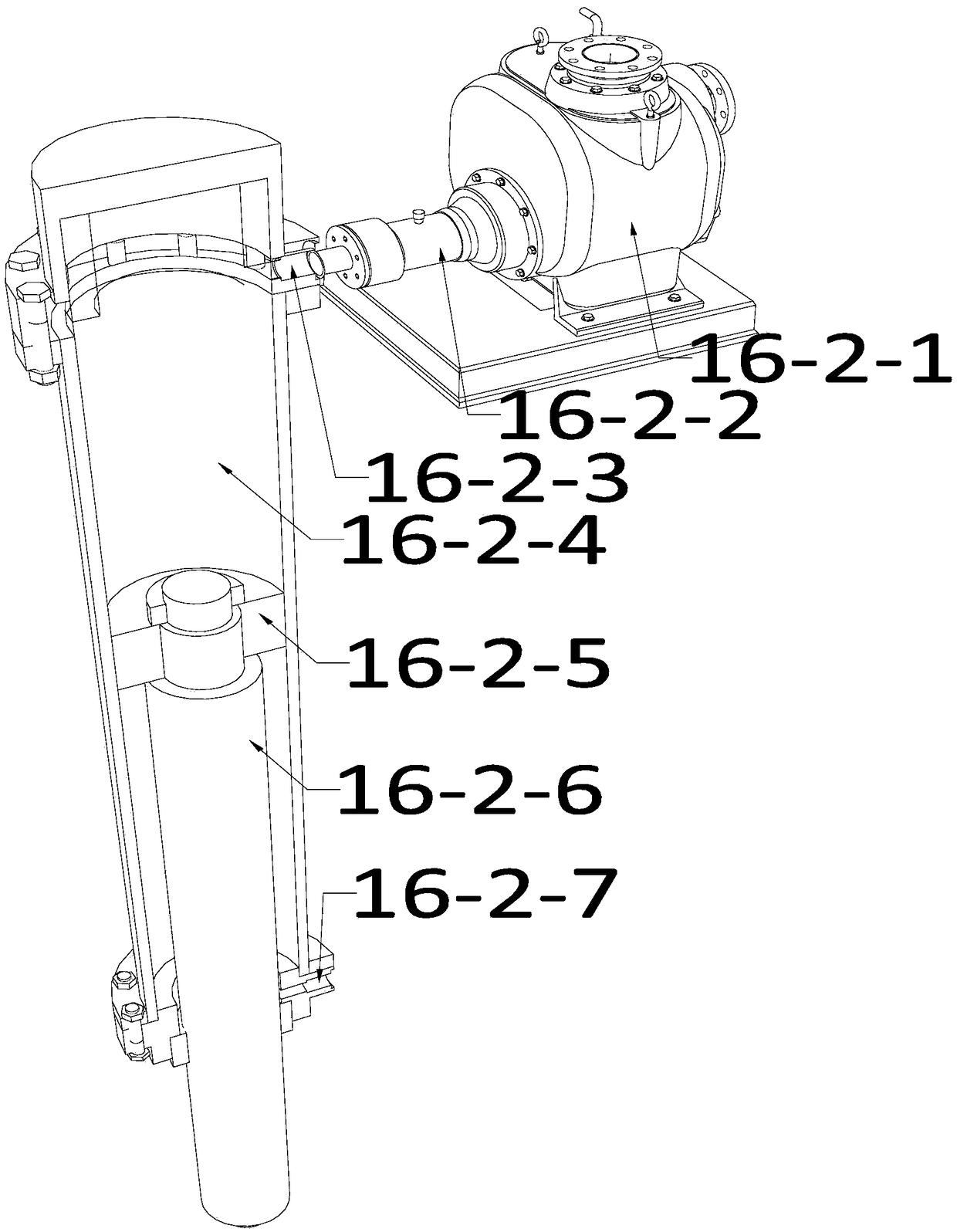 Device for low-cost integrated treatment of high-concentration organic wastewater