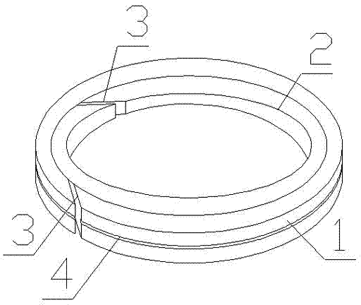 Combined compressor multielement penetration compound layer piston ring