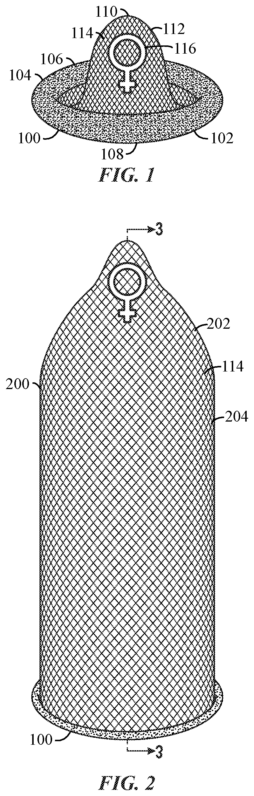 Condom having instructional indicia