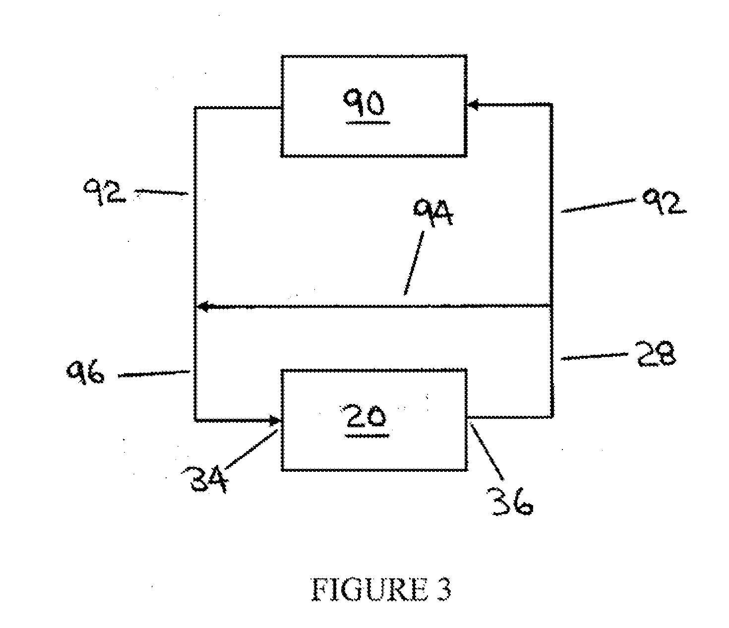 Process for converting a liquid feed material into a vapor phase product