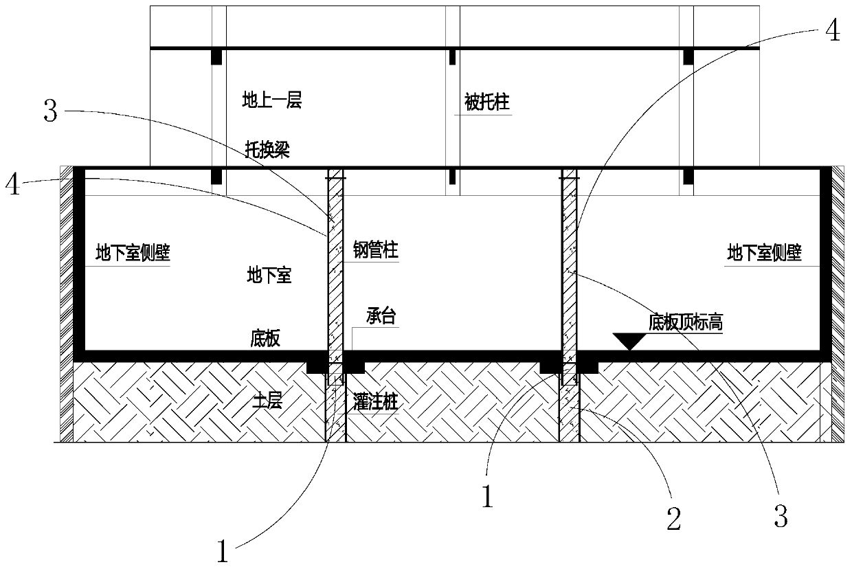 Construction method of pile-column integrated structure