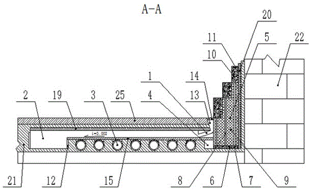 Invisible humidifier of floor heating system