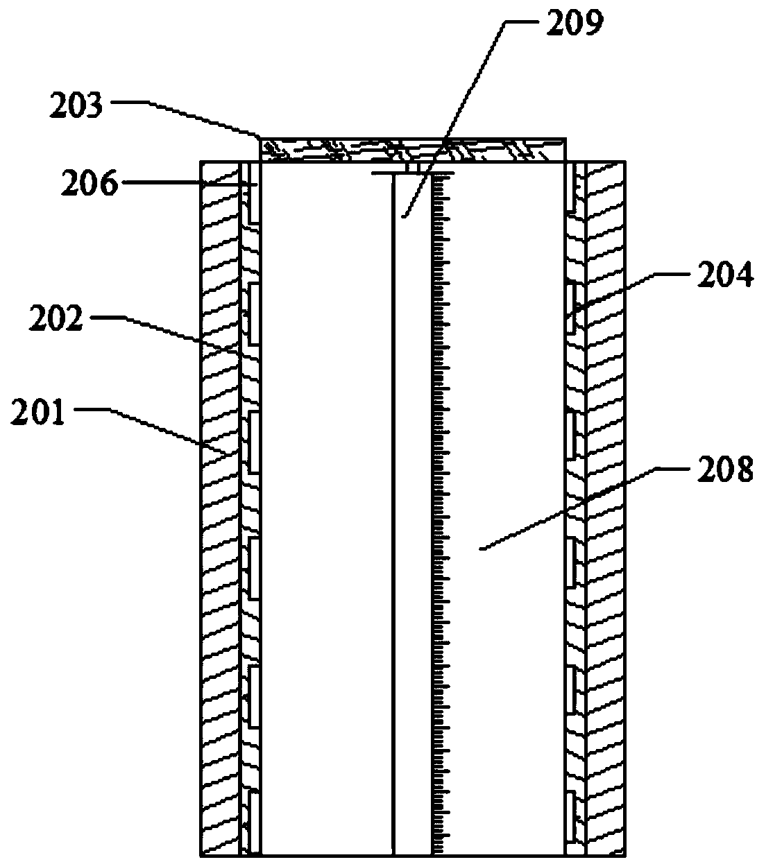 Device and method for testing deterioration mechanism of crack-containing rock under water-rock interaction