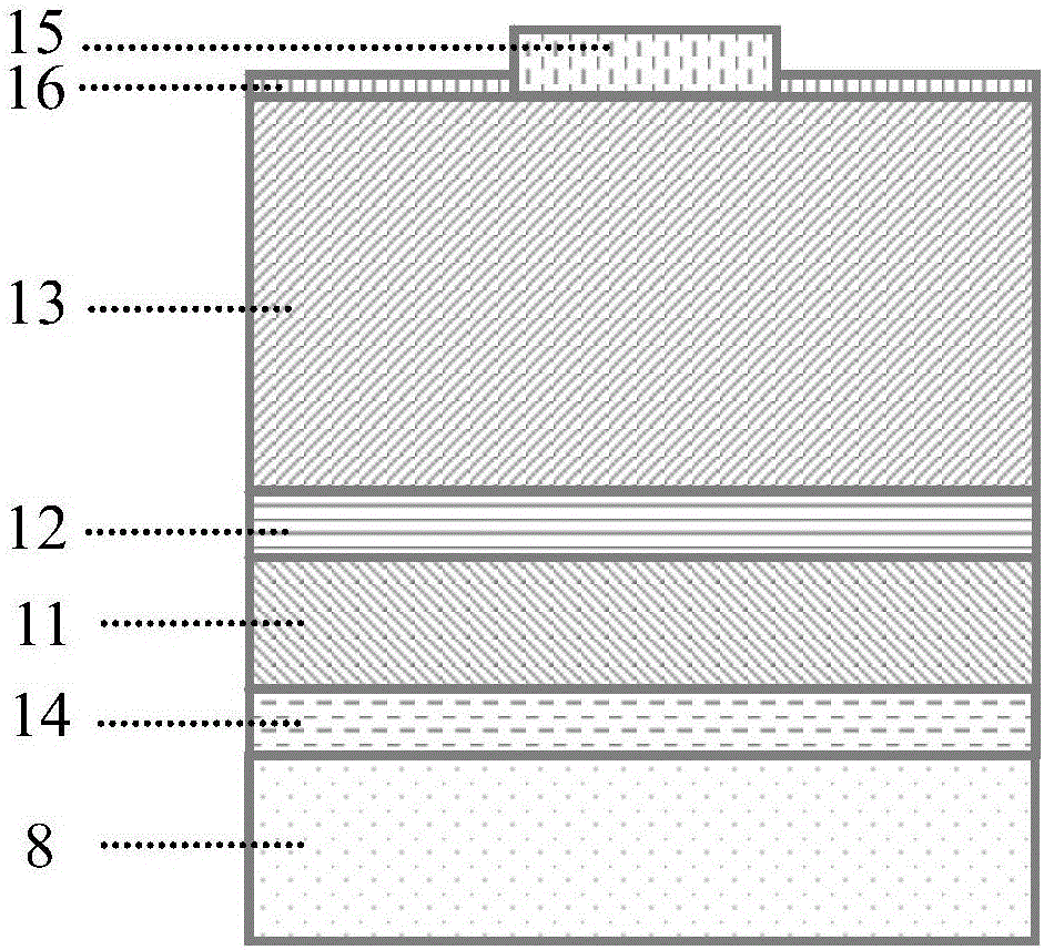 Gallium nitride semiconductor film, gallium nitride-based light emitting dioxide and preparation method therefor