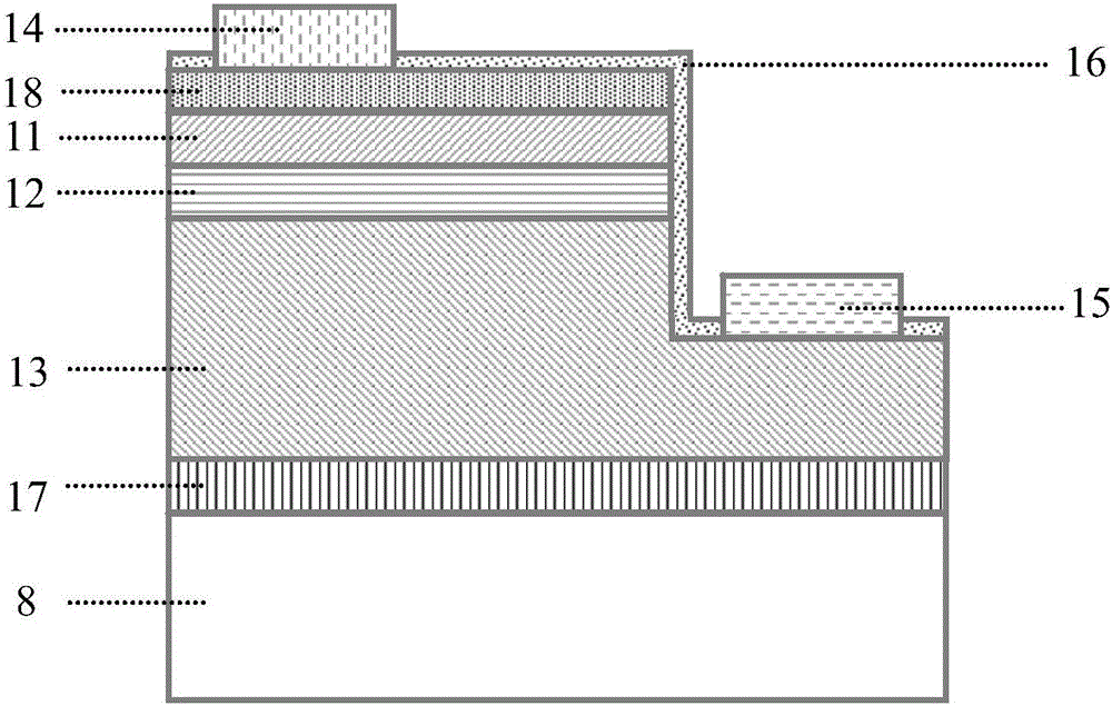 Gallium nitride semiconductor film, gallium nitride-based light emitting dioxide and preparation method therefor