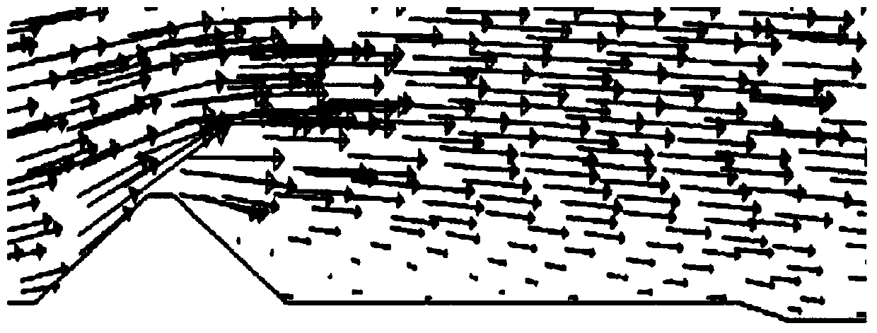 Asphalt concrete construction method for preventing wind and sand by utilizing filling height difference between dam body and core wall