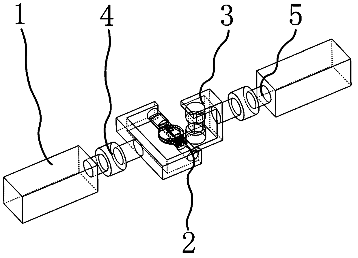 Train carriage connecting mechanism based on universal joint