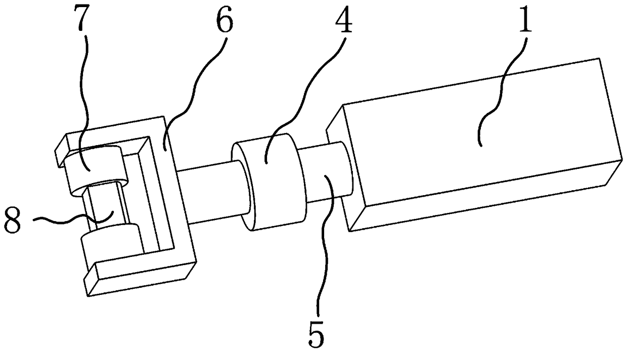 Train carriage connecting mechanism based on universal joint