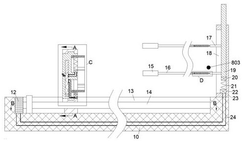 Friction rust removal device for inner wall and outer wall of steel pipe