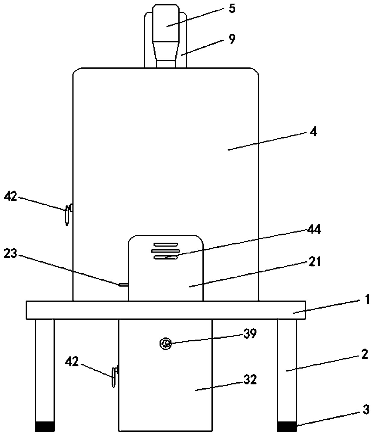 Efficient plastic granulator for preventing air environment pollution