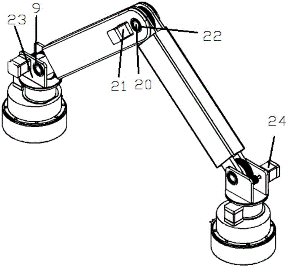 Coal mine lifter patrol robot mechanism based on electromagnetic suckers