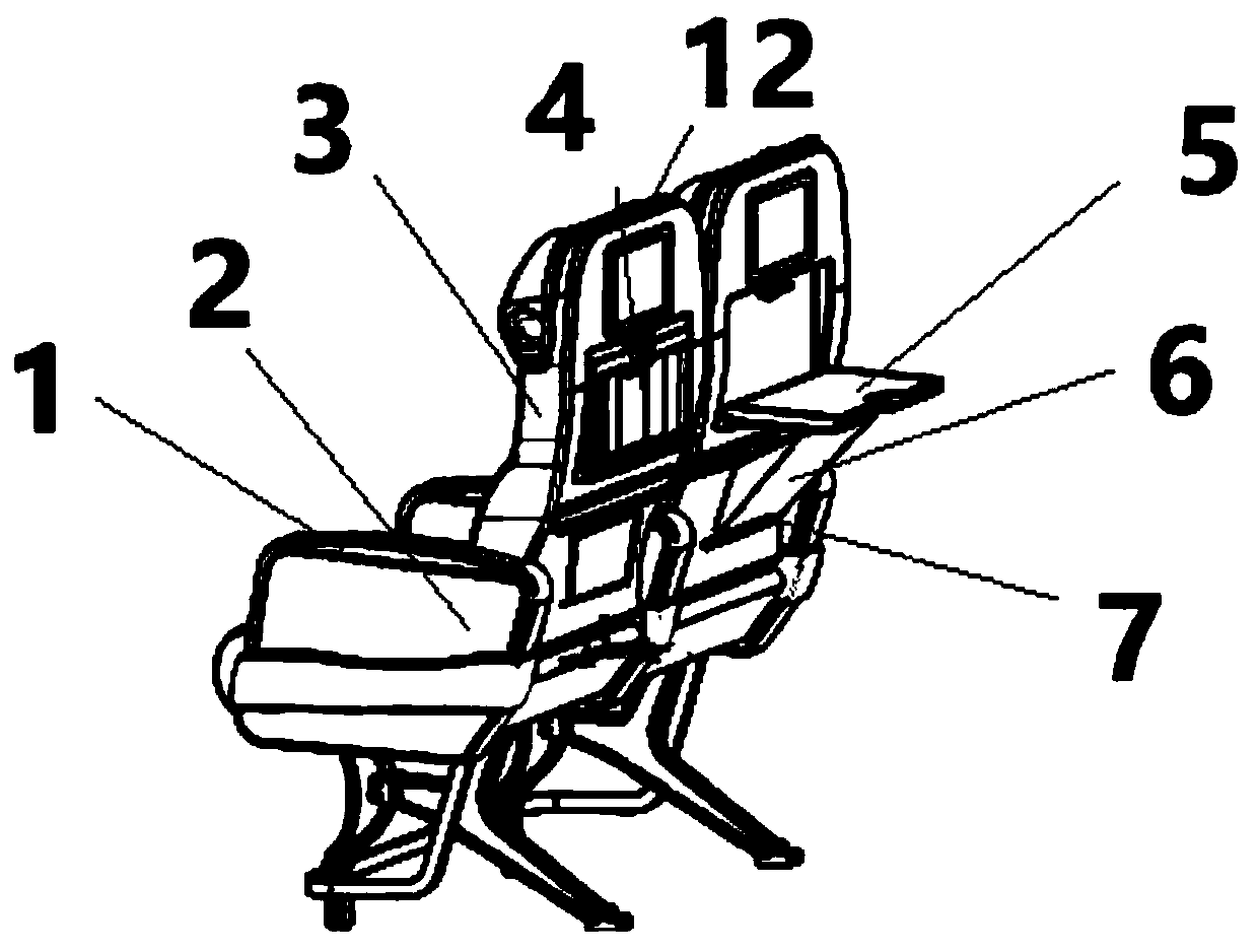 Safety seat and multipurpose seat back plate in field of public transportation