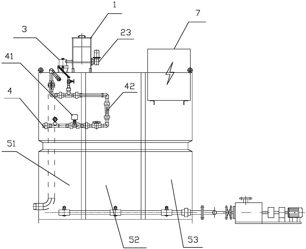 Continuous type full-automatic chemical feeding device