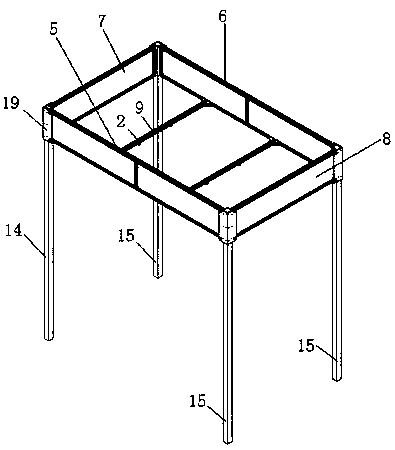 Portable intelligent clothes dryer display bracket and assembling method thereof