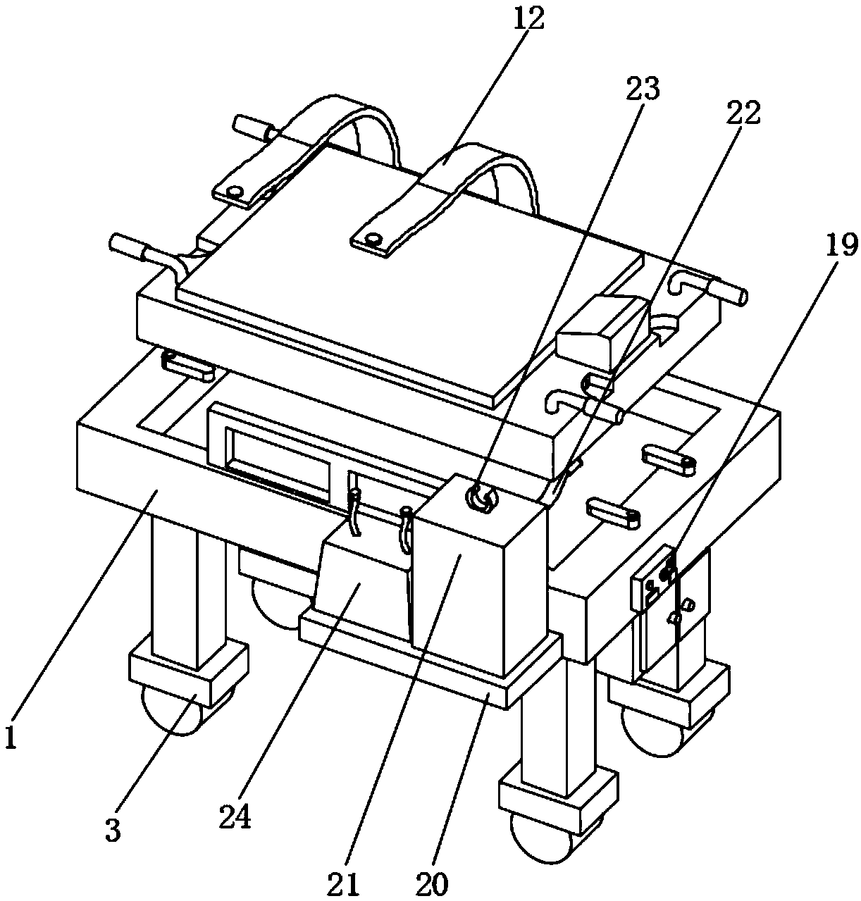 Multifunctional transferring device for nursing in cardiology department