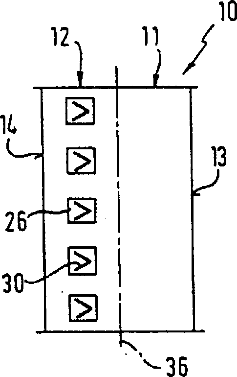 Tread profile for vehicle tyre and tyre in winter with the thread