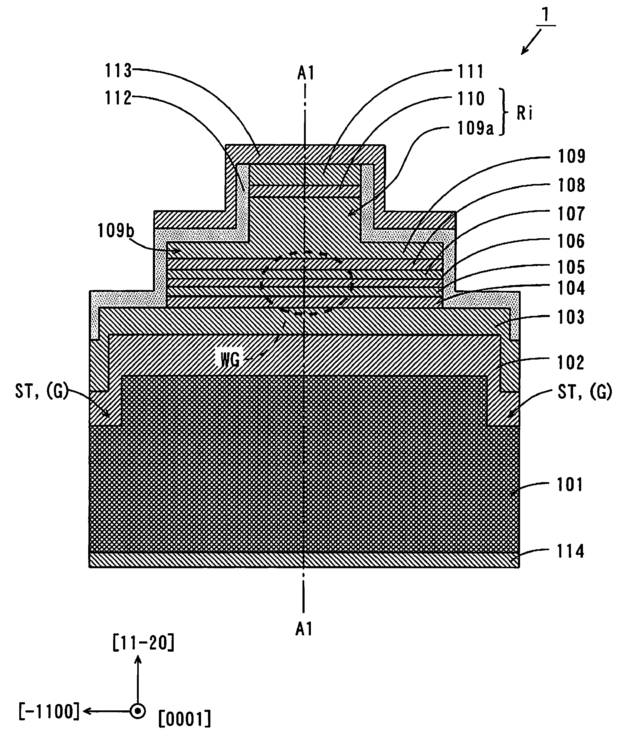 Nitride based semiconductor laser device