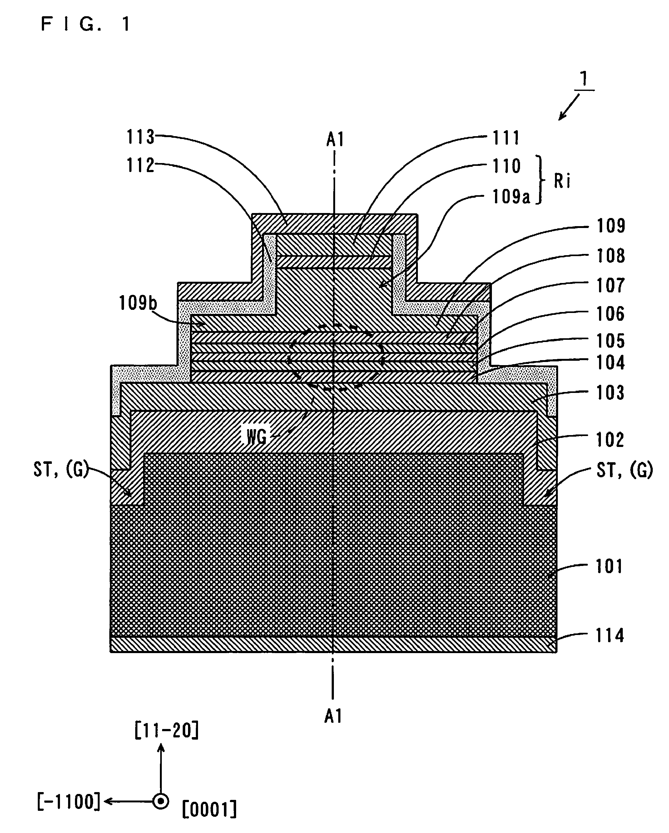 Nitride based semiconductor laser device