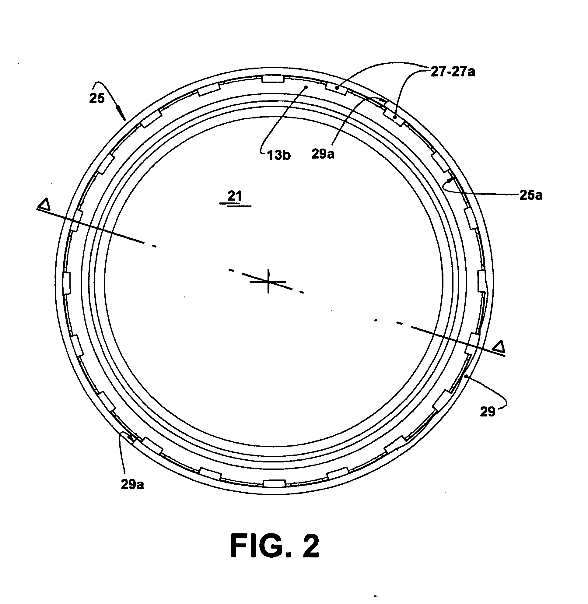 Suspension device for containers