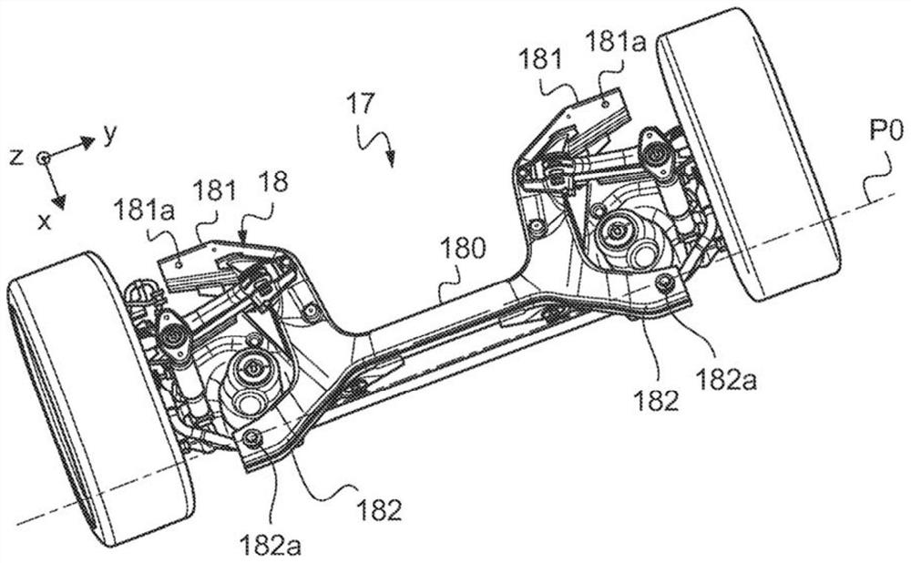 Arrangement of rear part of underbody structure for rechargeable hybrid motor vehicle and hybrid motor vehicle