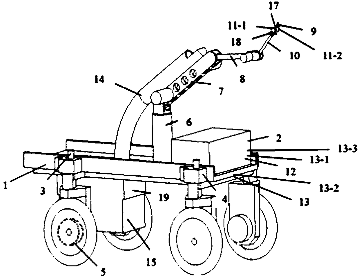 Robot and method for picking daylily