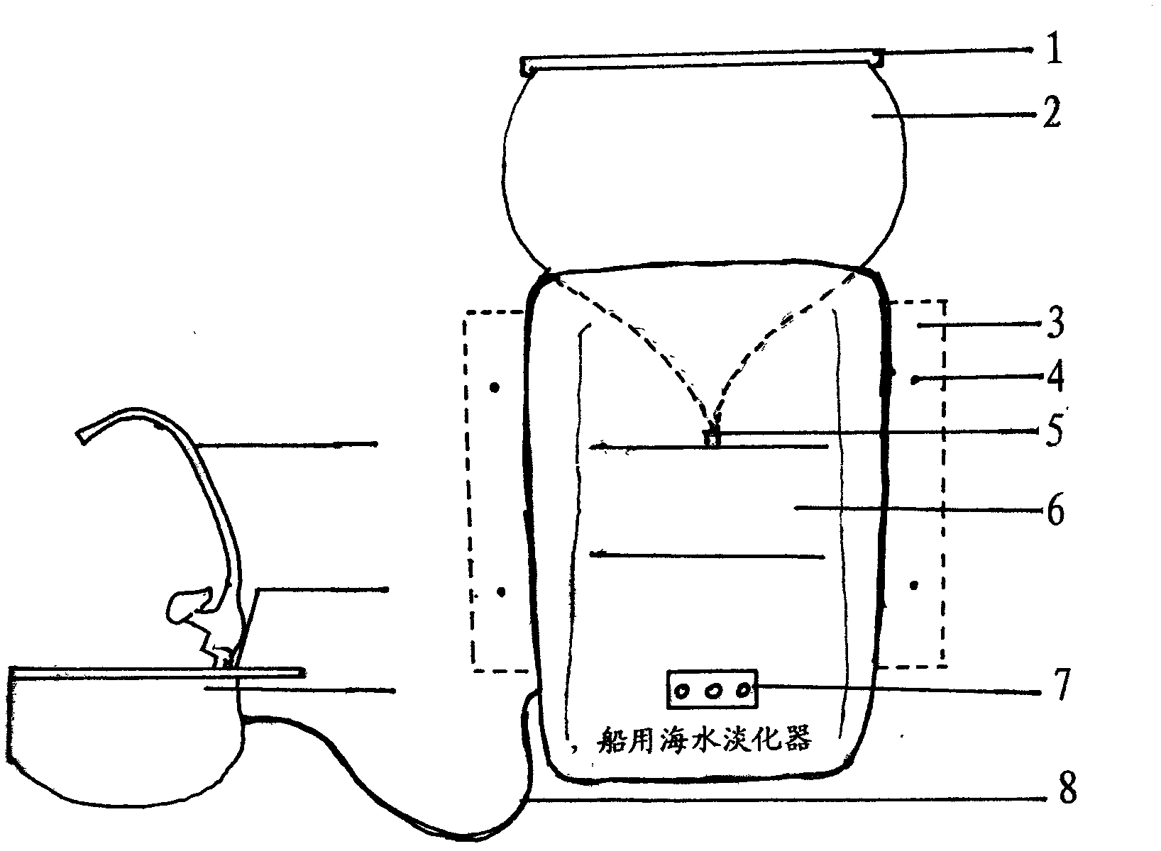 Freshwater generator used for ship