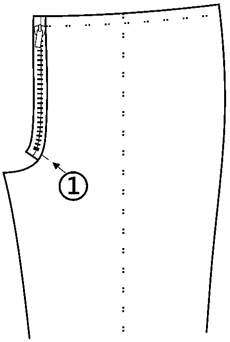 Method for making high-grade custom-made trousers front