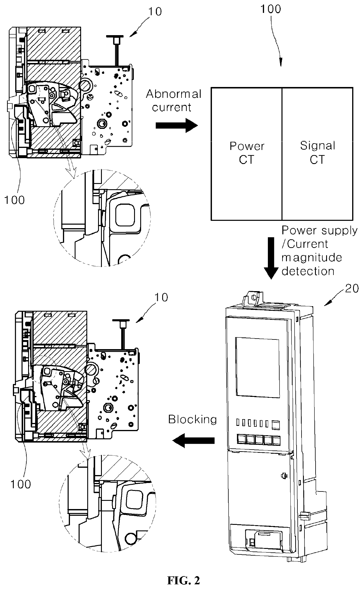 Current transformer of air circuit breaker