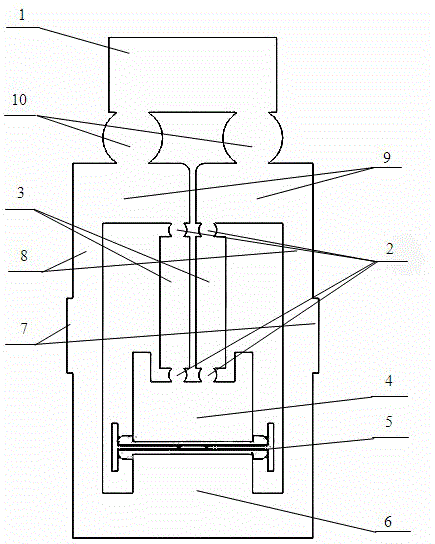 Sensor base body for lever type pressure sensor