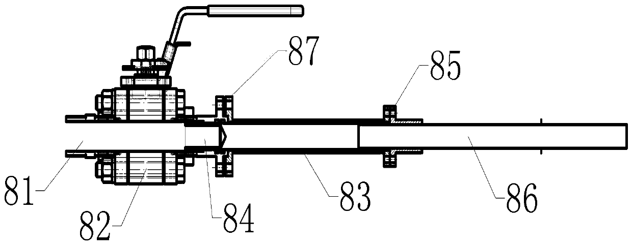 Biomass continuous depolymerization device and method capable of taking materials on line