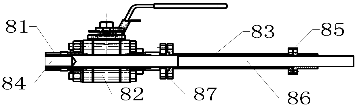 Biomass continuous depolymerization device and method capable of taking materials on line