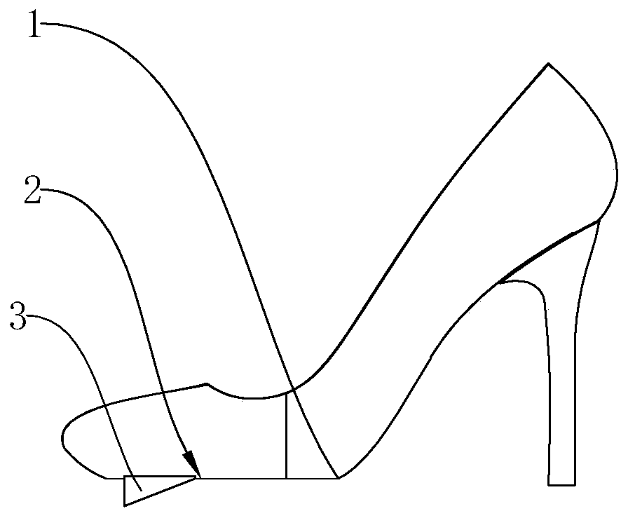 High-heeled shoes